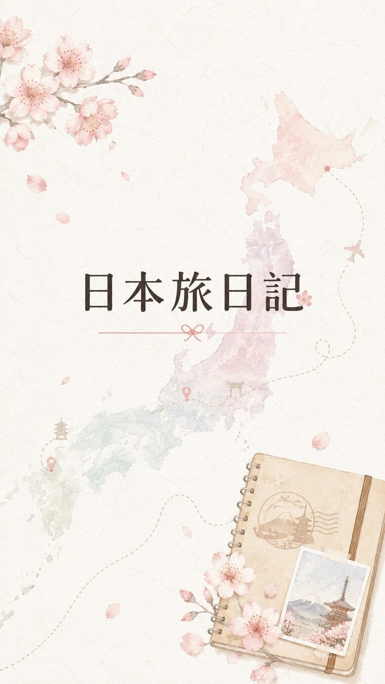 日本旅日記 - 旅の日記としおり